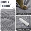 imageSmiry Waterproof Dog Bed Cover Blanket 30x70 Soft Reversible Pet Blanket Washable Leakproof Cats Dogs Couch Cover for Sofa Couch Furniture CamelBeigeGreyDark Grey