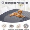 imageSmiry Waterproof Dog Bed Cover Blanket 30x70 Soft Reversible Pet Blanket Washable Leakproof Cats Dogs Couch Cover for Sofa Couch Furniture CamelBeigeGreyDark Grey