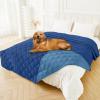 imageSmiry Waterproof Dog Bed Cover Blanket 30x70 Soft Reversible Pet Blanket Washable Leakproof Cats Dogs Couch Cover for Sofa Couch Furniture CamelBeigeNavyBlue