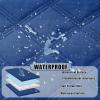imageSmiry Waterproof Dog Bed Cover Blanket 30x70 Soft Reversible Pet Blanket Washable Leakproof Cats Dogs Couch Cover for Sofa Couch Furniture CamelBeigeNavyNavy