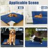 imageSmiry Waterproof Dog Bed Cover Blanket 30x70 Soft Reversible Pet Blanket Washable Leakproof Cats Dogs Couch Cover for Sofa Couch Furniture CamelBeigeNavyNavy