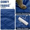 imageSmiry Waterproof Dog Bed Cover Blanket 30x70 Soft Reversible Pet Blanket Washable Leakproof Cats Dogs Couch Cover for Sofa Couch Furniture CamelBeigeNavyBlue
