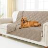 imageSmiry Waterproof Dog Bed Cover Blanket 30x70 Soft Reversible Pet Blanket Washable Leakproof Cats Dogs Couch Cover for Sofa Couch Furniture CamelBeigeTaupeTaupe