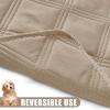 imageSmiry Waterproof Dog Bed Cover Blanket 30x70 Soft Reversible Pet Blanket Washable Leakproof Cats Dogs Couch Cover for Sofa Couch Furniture CamelBeigeTaupeTaupe