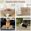 imageSmiry Waterproof Dog Bed Cover Blanket 30x70 Soft Reversible Pet Blanket Washable Leakproof Cats Dogs Couch Cover for Sofa Couch Furniture CamelBeigeTaupeTaupe