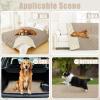 imageSmiry Waterproof Dog Bed Cover Blanket 30x70 Soft Reversible Pet Blanket Washable Leakproof Cats Dogs Couch Cover for Sofa Couch Furniture CamelBeigeTaupeBeige