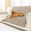 imageSmiry Waterproof Dog Bed Cover Blanket 30x70 Soft Reversible Pet Blanket Washable Leakproof Cats Dogs Couch Cover for Sofa Couch Furniture CamelBeigeTaupeBeige