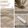 imageSmiry Waterproof Dog Bed Cover Blanket 30x70 Soft Reversible Pet Blanket Washable Leakproof Cats Dogs Couch Cover for Sofa Couch Furniture CamelBeigeTaupeBeige