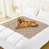 imageSmiry Waterproof Dog Bed Cover Blanket 30x70 Soft Reversible Pet Blanket Washable Leakproof Cats Dogs Couch Cover for Sofa Couch Furniture CamelBeigeTaupeBeige