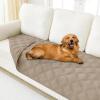 imageSmiry Waterproof Dog Bed Cover Blanket 30x70 Soft Reversible Pet Blanket Washable Leakproof Cats Dogs Couch Cover for Sofa Couch Furniture CamelBeigeTaupeTaupe