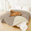 imageSmiry Waterproof Dog Bed Cover Blanket 30x70 Soft Reversible Pet Blanket Washable Leakproof Cats Dogs Couch Cover for Sofa Couch Furniture CamelBeigeTaupeBeige