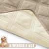 imageSmiry Waterproof Dog Bed Cover Blanket 30x70 Soft Reversible Pet Blanket Washable Leakproof Cats Dogs Couch Cover for Sofa Couch Furniture CamelBeigeTaupeBeige