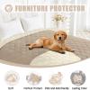 imageSmiry Waterproof Dog Bed Cover Blanket 30x70 Soft Reversible Pet Blanket Washable Leakproof Cats Dogs Couch Cover for Sofa Couch Furniture CamelBeigeTaupeBeige