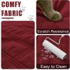 imageSmiry Waterproof Dog Bed Cover Blanket 30x70 Soft Reversible Pet Blanket Washable Leakproof Cats Dogs Couch Cover for Sofa Couch Furniture CamelBeigeWine RedWine Red