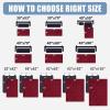 imageSmiry Waterproof Dog Bed Cover Blanket 30x70 Soft Reversible Pet Blanket Washable Leakproof Cats Dogs Couch Cover for Sofa Couch Furniture CamelBeigeWine RedWine Red
