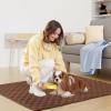 imageSmiry Waterproof Dog Bed Cover Blanket Soft Reversible Pet Blanket Washable Leakproof Cats Dogs Couch Cover for Sofa Couch Furniture 40x50 Inch GreenNavyBrownChocolate