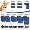 imageSmiry Waterproof Dog Bed Cover Blanket Soft Reversible Pet Blanket Washable Leakproof Cats Dogs Couch Cover for Sofa Couch Furniture 40x50 Inch GreenNavyNavyBlue