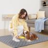 imageSmiry Waterproof Dog Bed Cover Blanket Soft Reversible Pet Blanket Washable Leakproof Cats Dogs Couch Cover for Sofa Couch Furniture 40x50 Inch GreenNavyGreyDark Grey