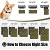 imageSmiry Waterproof Dog Bed Cover Blanket Soft Reversible Pet Blanket Washable Leakproof Cats Dogs Couch Cover for Sofa Couch Furniture 40x50 Inch GreenNavyGreenNavy