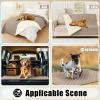 imageSmiry Waterproof Dog Bed Cover Blanket Soft Reversible Pet Blanket Washable Leakproof Cats Dogs Couch Cover for Sofa Couch Furniture 40x50 Inch GreenNavyTaupeBeige