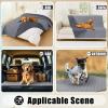 imageSmiry Waterproof Dog Bed Cover Blanket Soft Reversible Pet Blanket Washable Leakproof Cats Dogs Couch Cover for Sofa Couch Furniture 40x50 Inch GreenNavyGreyDark Grey