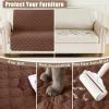 imageSmiry Waterproof Dog Bed Cover Blanket Soft Reversible Pet Blanket Washable Leakproof Cats Dogs Couch Cover for Sofa Couch Furniture 40x50 Inch GreenNavyBrownChocolate