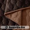 imageSmiry Waterproof Dog Bed Cover Blanket Soft Reversible Pet Blanket Washable Leakproof Cats Dogs Couch Cover for Sofa Couch Furniture 40x50 Inch GreenNavyBrownChocolate