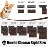 imageSmiry Waterproof Dog Bed Cover Blanket Soft Reversible Pet Blanket Washable Leakproof Cats Dogs Couch Cover for Sofa Couch Furniture 40x50 Inch GreenNavyChocolateDark Grey