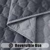 imageSmiry Waterproof Dog Bed Cover Blanket Soft Reversible Pet Blanket Washable Leakproof Cats Dogs Couch Cover for Sofa Couch Furniture 40x50 Inch GreenNavyGreyDark Grey