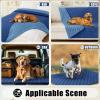 imageSmiry Waterproof Dog Bed Cover Blanket Soft Reversible Pet Blanket Washable Leakproof Cats Dogs Couch Cover for Sofa Couch Furniture 40x50 Inch GreenNavyNavyBlue