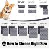 imageSmiry Waterproof Dog Bed Cover Blanket Soft Reversible Pet Blanket Washable Leakproof Cats Dogs Couch Cover for Sofa Couch Furniture 40x50 Inch GreenNavyGreyLight Grey