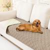 imageSmiry Waterproof Dog Bed Cover Blanket Soft Reversible Pet Blanket Washable Leakproof Cats Dogs Couch Cover for Sofa Couch Furniture 40x50 Inch GreenNavyTaupeBeige