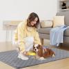 imageSmiry Waterproof Dog Bed Cover Blanket Soft Reversible Pet Blanket Washable Leakproof Cats Dogs Couch Cover for Sofa Couch Furniture 40x50 Inch GreenNavyGreyLight Grey
