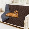 imageSmiry Waterproof Dog Bed Cover Blanket Soft Reversible Pet Blanket Washable Leakproof Cats Dogs Couch Cover for Sofa Couch Furniture 40x50 Inch GreenNavyChocolateDark Grey