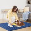 imageSmiry Waterproof Dog Bed Cover Blanket Soft Reversible Pet Blanket Washable Leakproof Cats Dogs Couch Cover for Sofa Couch Furniture 40x50 Inch GreenNavyNavyBlue
