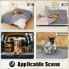 imageSmiry Waterproof Dog Bed Cover Blanket Soft Reversible Pet Blanket Washable Leakproof Cats Dogs Couch Cover for Sofa Couch Furniture 40x50 Inch GreenNavyGreyLight Grey