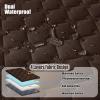 imageSmiry Waterproof Dog Bed Cover Blanket Soft Reversible Pet Blanket Washable Leakproof Cats Dogs Couch Cover for Sofa Couch Furniture 40x50 Inch GreenNavyChocolateDark Grey