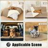 imageSmiry Waterproof Dog Bed Cover Blanket Soft Reversible Pet Blanket Washable Leakproof Cats Dogs Couch Cover for Sofa Couch Furniture 40x50 Inch GreenNavyCamelBeige