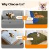 imageSmiry Waterproof Dog Blanket 30x70 Inch Soft Pet Bed Cover Reversible Washable Sofa Couch Furniture Protector for Small Medium Large Dog Puppy Cat TaupeBeigeGreenNavy