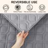 imageSmiry Waterproof Dog Blanket 30x70 Inch Soft Pet Bed Cover Reversible Washable Sofa Couch Furniture Protector for Small Medium Large Dog Puppy Cat TaupeBeigeGreyLight Grey