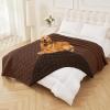 imageSmiry Waterproof Dog Blanket 30x70 Inch Soft Pet Bed Cover Reversible Washable Sofa Couch Furniture Protector for Small Medium Large Dog Puppy Cat TaupeBeigeBrownChocolate