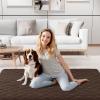 imageSmiry Waterproof Dog Blanket 30x70 Inch Soft Pet Bed Cover Reversible Washable Sofa Couch Furniture Protector for Small Medium Large Dog Puppy Cat TaupeBeigeChocolateDark Grey