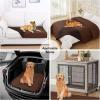 imageSmiry Waterproof Dog Blanket 30x70 Inch Soft Pet Bed Cover Reversible Washable Sofa Couch Furniture Protector for Small Medium Large Dog Puppy Cat TaupeBeigeBrownChocolate