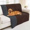 imageSmiry Waterproof Dog Blanket 30x70 Inch Soft Pet Bed Cover Reversible Washable Sofa Couch Furniture Protector for Small Medium Large Dog Puppy Cat TaupeBeigeChocolateDark Grey