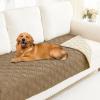 imageSmiry Waterproof Dog Blanket 30x70 Inch Soft Pet Bed Cover Reversible Washable Sofa Couch Furniture Protector for Small Medium Large Dog Puppy Cat TaupeBeigeCamelBeige