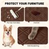 imageSmiry Waterproof Dog Blanket 30x70 Inch Soft Pet Bed Cover Reversible Washable Sofa Couch Furniture Protector for Small Medium Large Dog Puppy Cat TaupeBeigeBrownChocolate