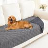 imageSmiry Waterproof Dog Blanket 30x70 Inch Soft Pet Bed Cover Reversible Washable Sofa Couch Furniture Protector for Small Medium Large Dog Puppy Cat TaupeBeigeGreyDark Grey