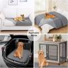 imageSmiry Waterproof Dog Blanket 30x70 Inch Soft Pet Bed Cover Reversible Washable Sofa Couch Furniture Protector for Small Medium Large Dog Puppy Cat TaupeBeigeGreyLight Grey