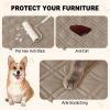 imageSmiry Waterproof Dog Blanket 30x70 Inch Soft Pet Bed Cover Reversible Washable Sofa Couch Furniture Protector for Small Medium Large Dog Puppy Cat TaupeBeigeTaupeBeige