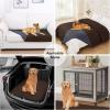 imageSmiry Waterproof Dog Blanket 30x70 Inch Soft Pet Bed Cover Reversible Washable Sofa Couch Furniture Protector for Small Medium Large Dog Puppy Cat TaupeBeigeChocolateDark Grey